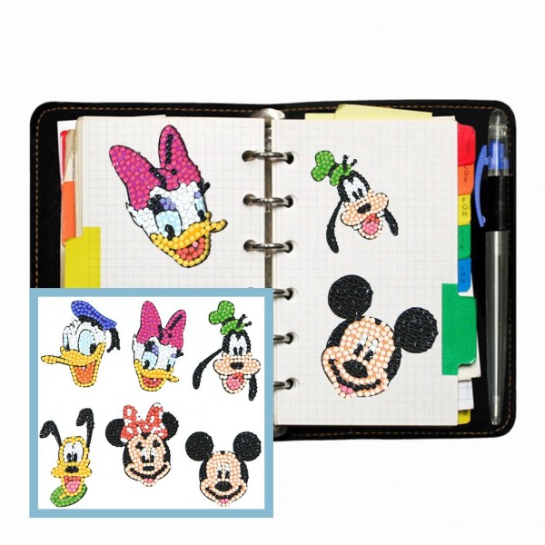 DIY Stickers - 6Pcs Mickey Mouse And Donald Duck