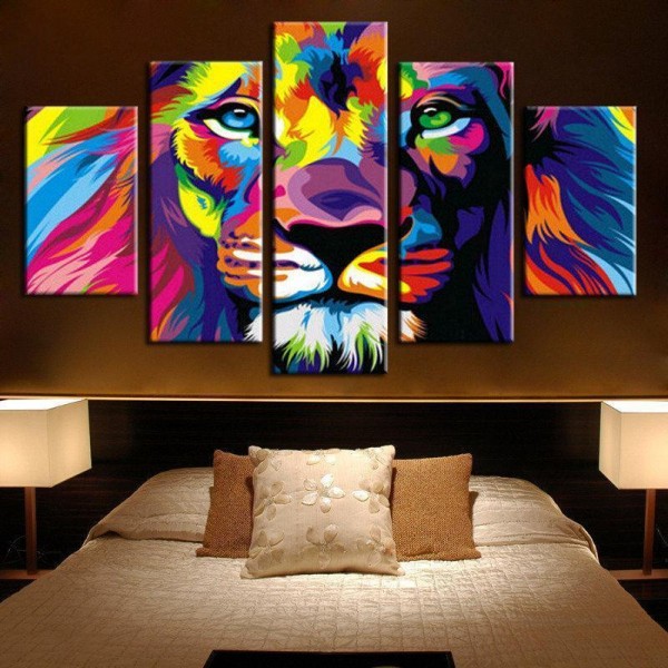 Färgglatt lejon | 5 delar