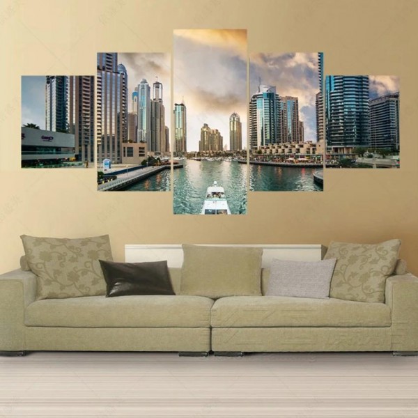 Stadshorisont i 5 delar från 20x30cm, 20x40cm, 20x50cm