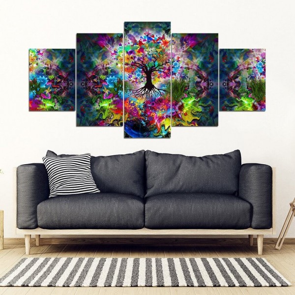 Färgglatt träd | 5 delar