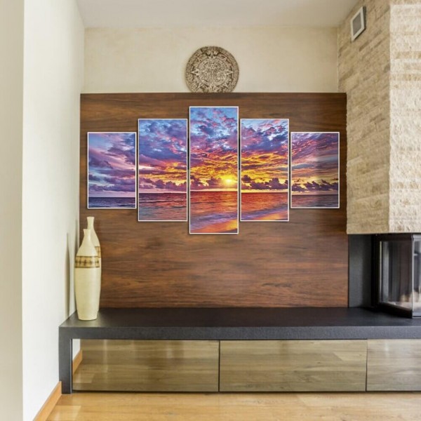 Vacker solnedgång | 5 delar