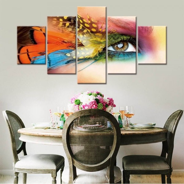 Smink med fjädrar | 5 delar