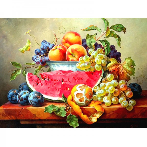 Tropische fruitschaal