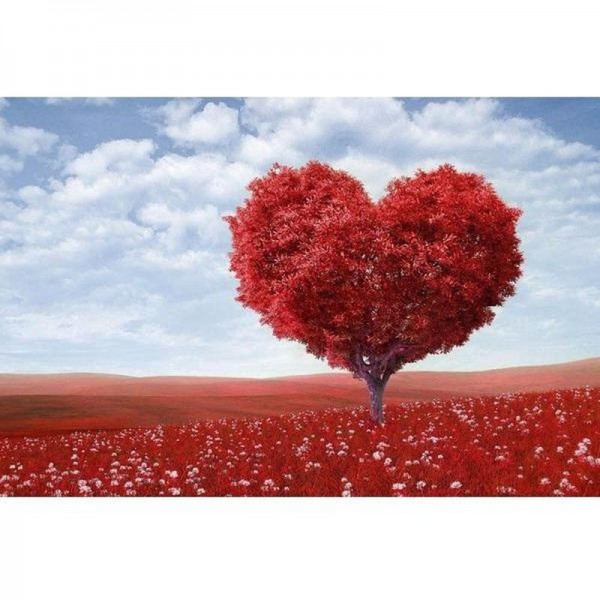 Hjärtformat träd