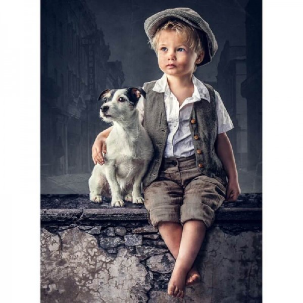 Pojke med hund