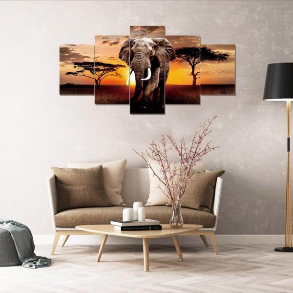 Elefant i savannen | 5 delar