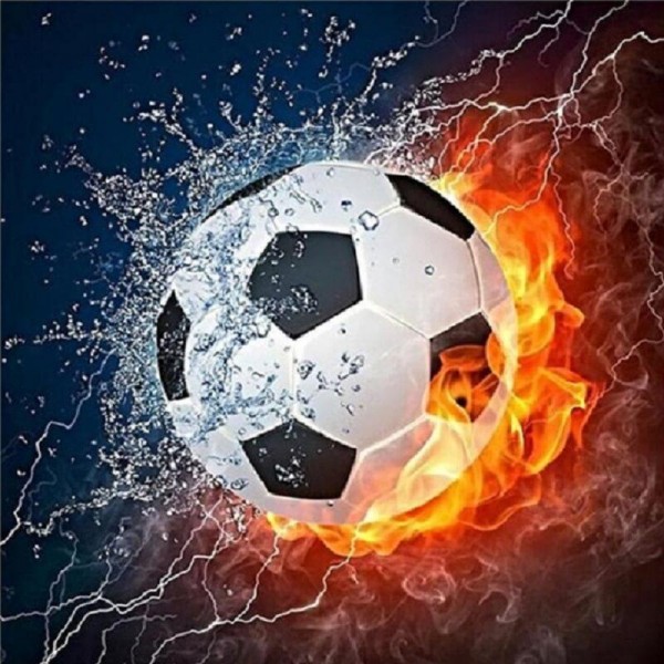 Fotboll - vatten och eld
