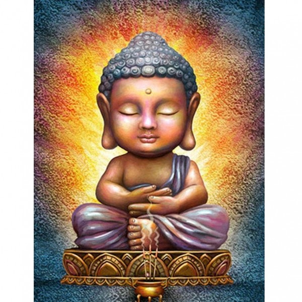 Buddha med rökelse