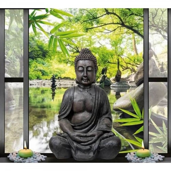 Buddha vid fönstret