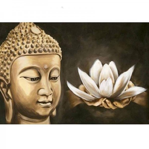 Buddha med lotus