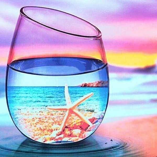 Glas på stranden