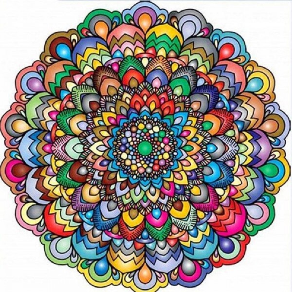 Mandala-multifärgad