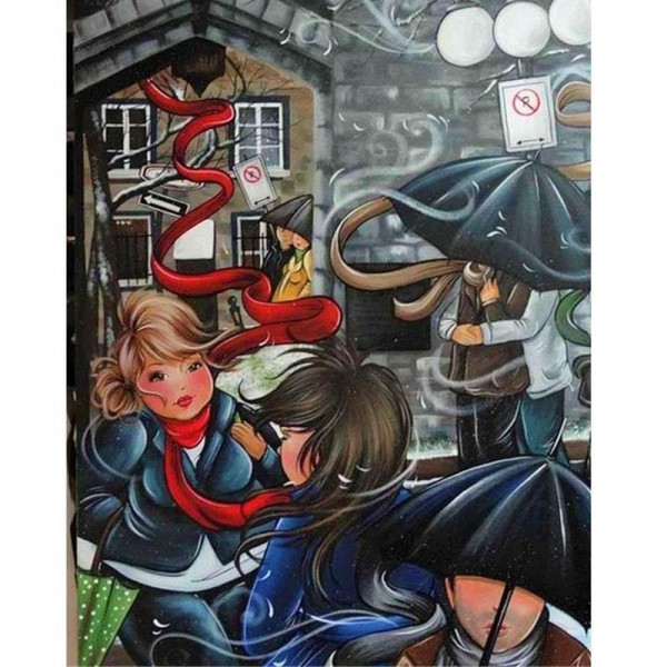 Knubbiga damer | I regnet