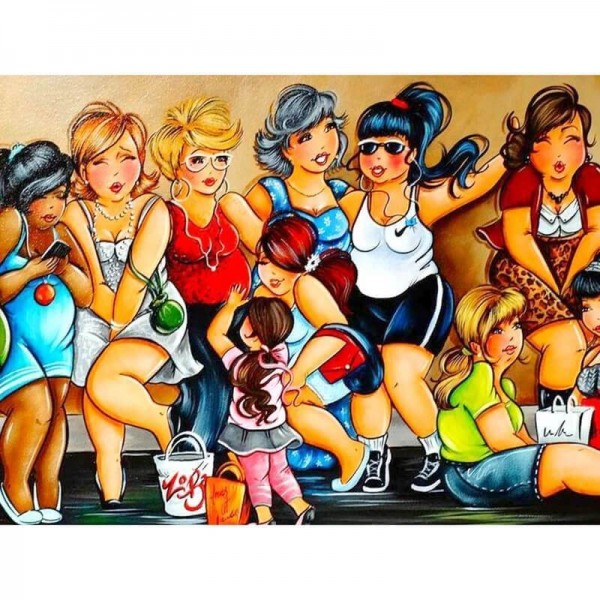 Knubbiga damer | Familj