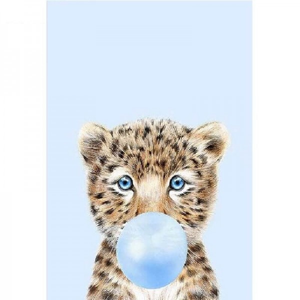 Baby leopard-blå