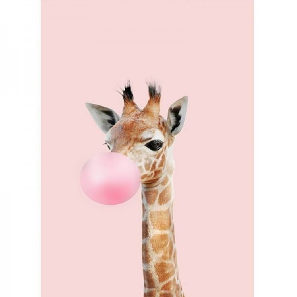 Baby giraff-rosa