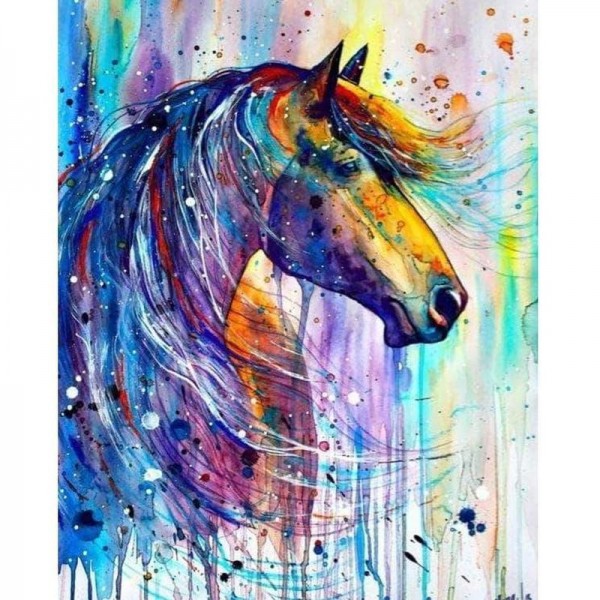 Färgglad häst